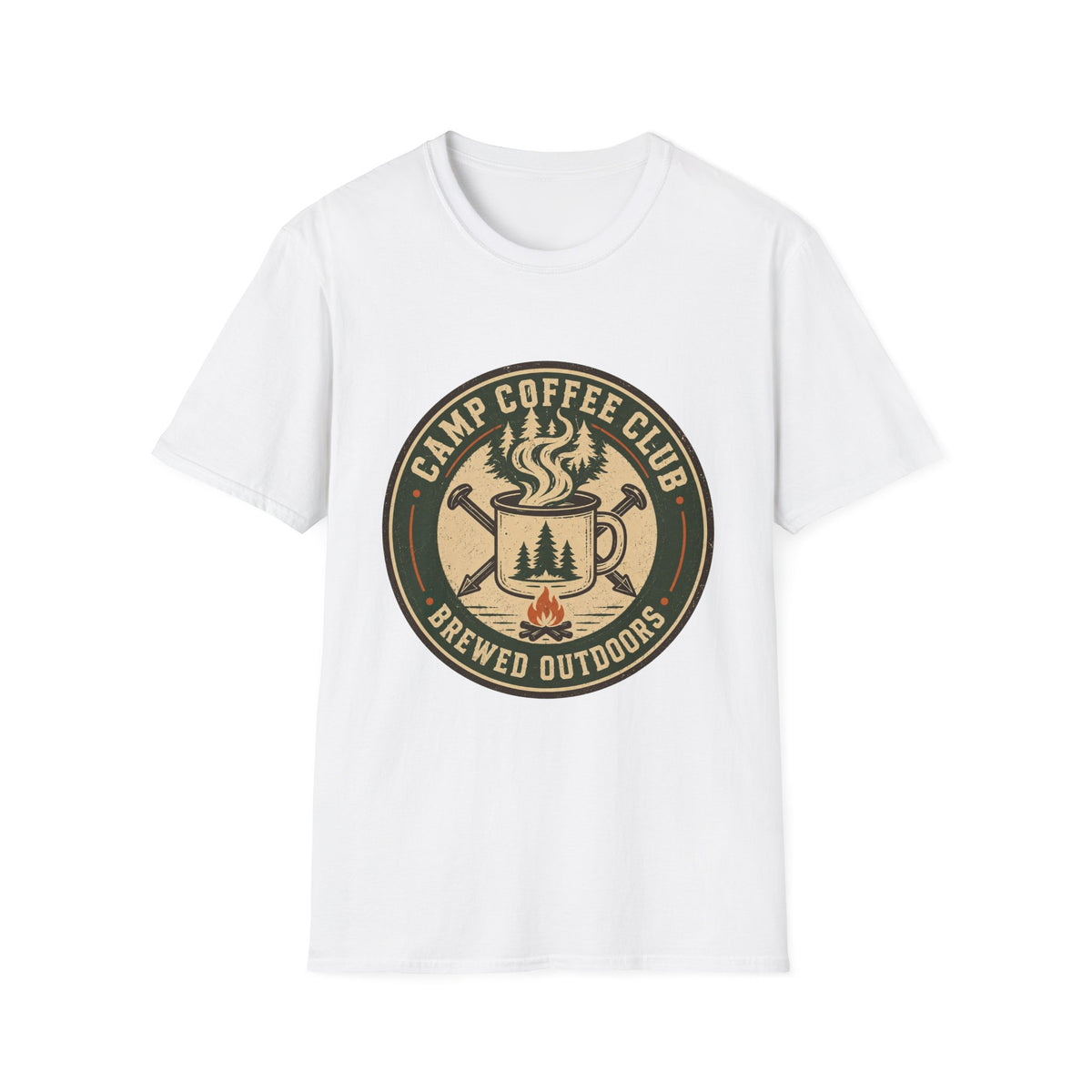 Camp Coffee Club Brewed Outdoors T-Shirt