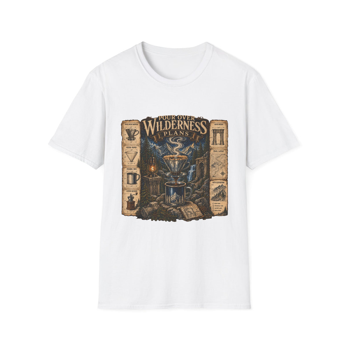 Pour Over Wilderness Plans T-Shirt